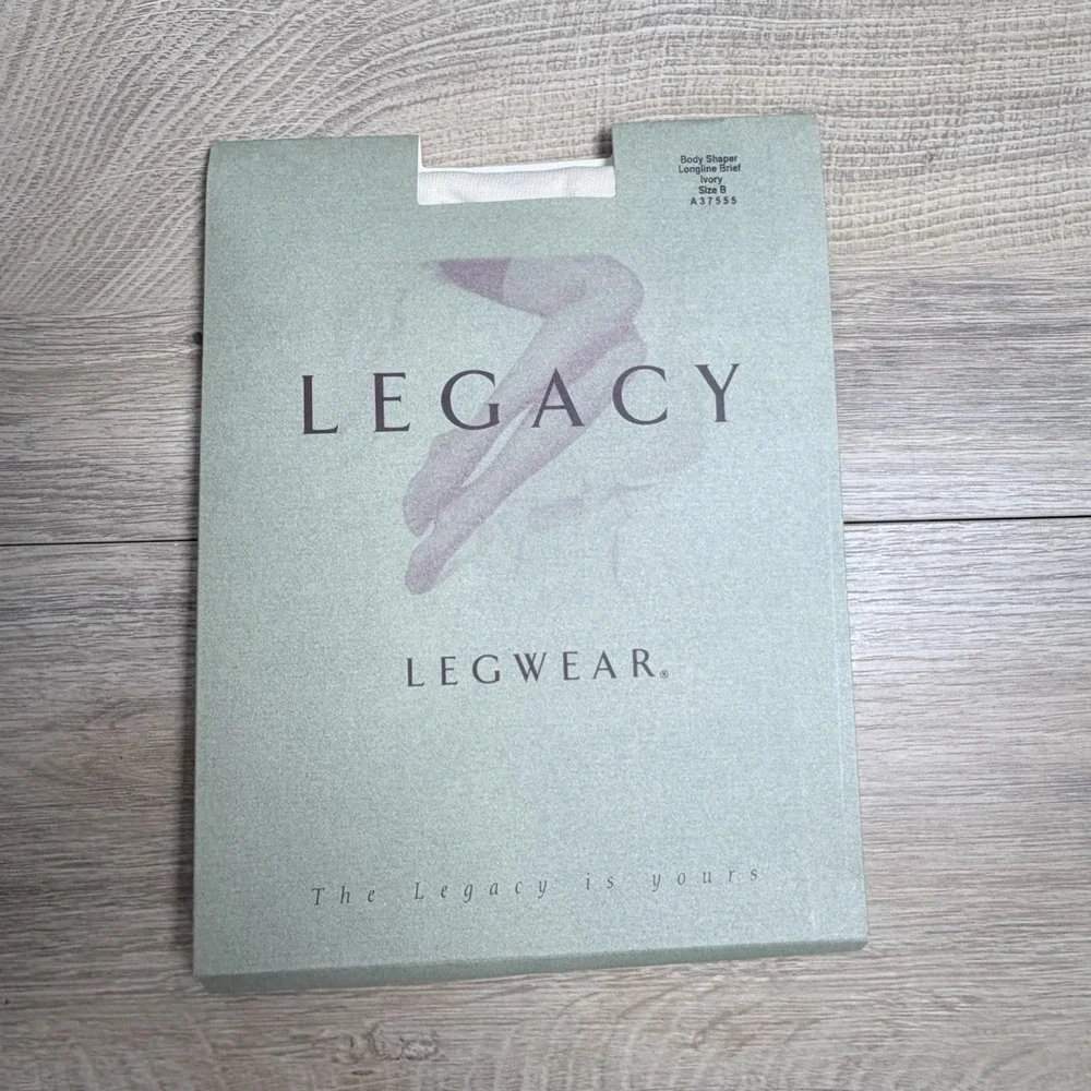 Legacy Legwear Body Shaper Longline Brief Hosiery Lot Of 3 Mixed Colors Size B